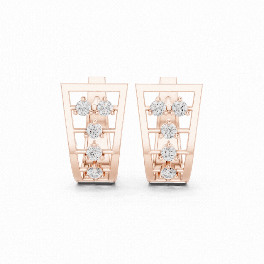 Isabella Prism Diamond Earrings