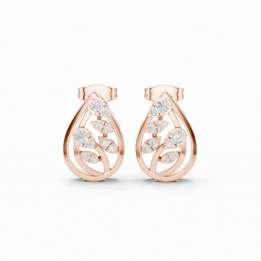Leaforia Diamond Earrings