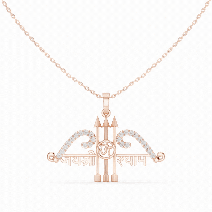 Trishakti Om Diamond Pendant