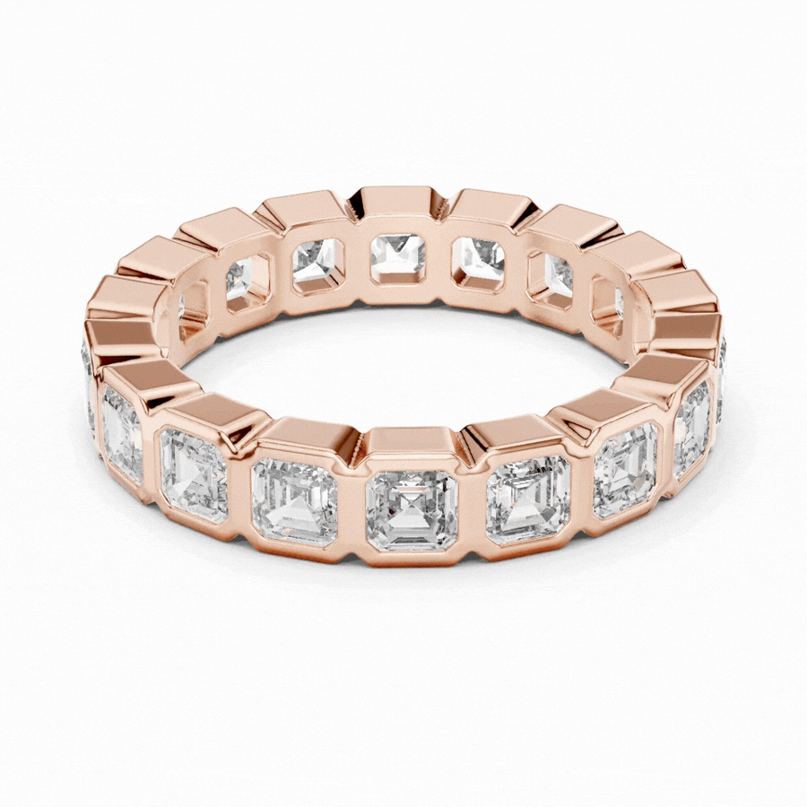 Square Emerald Cut Eternity Ring