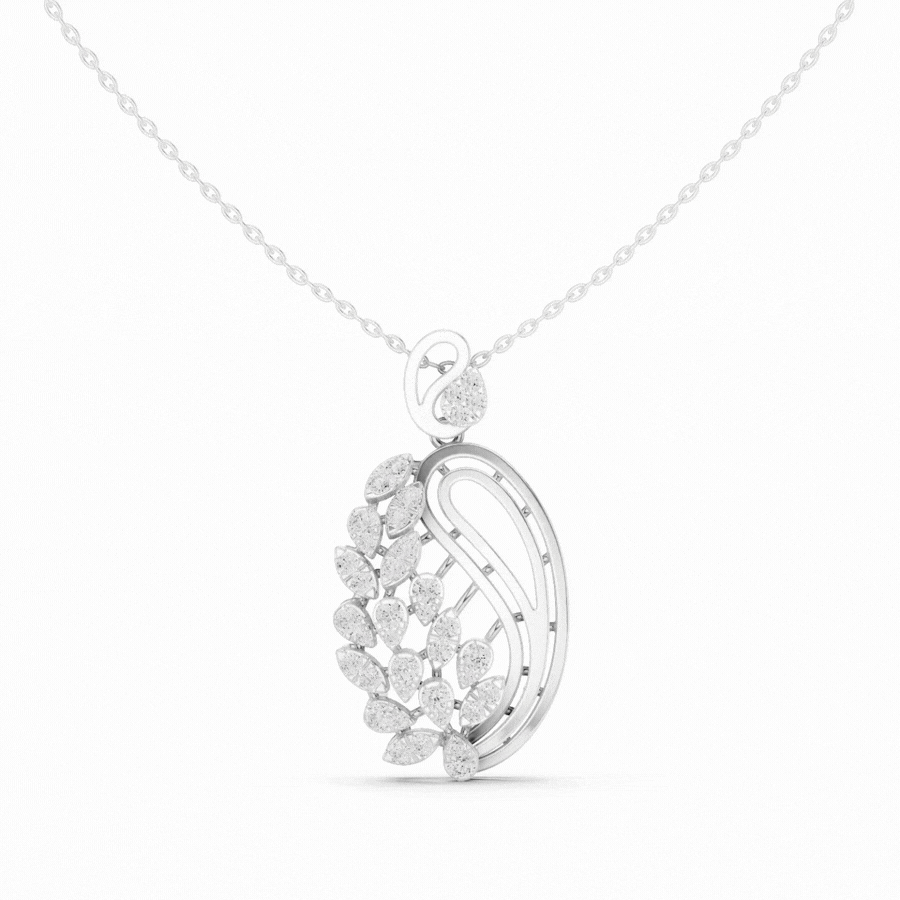 Aeris Wing Diamond Pendant