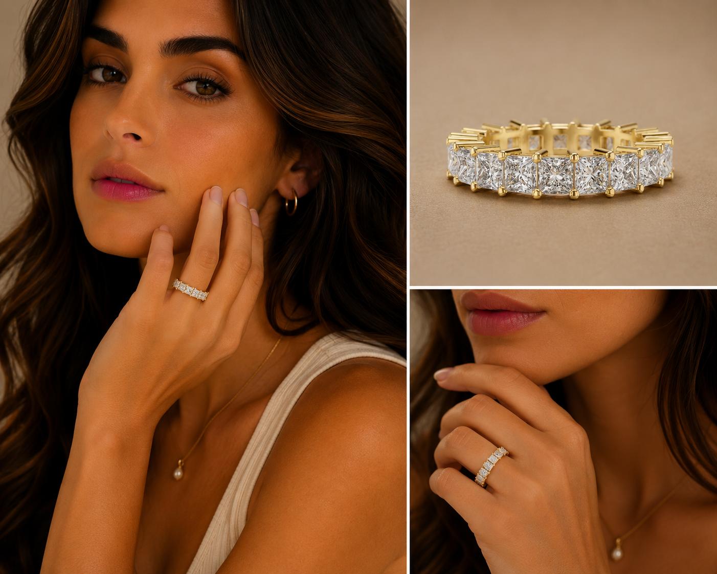 Princess Cut Eternity Ring