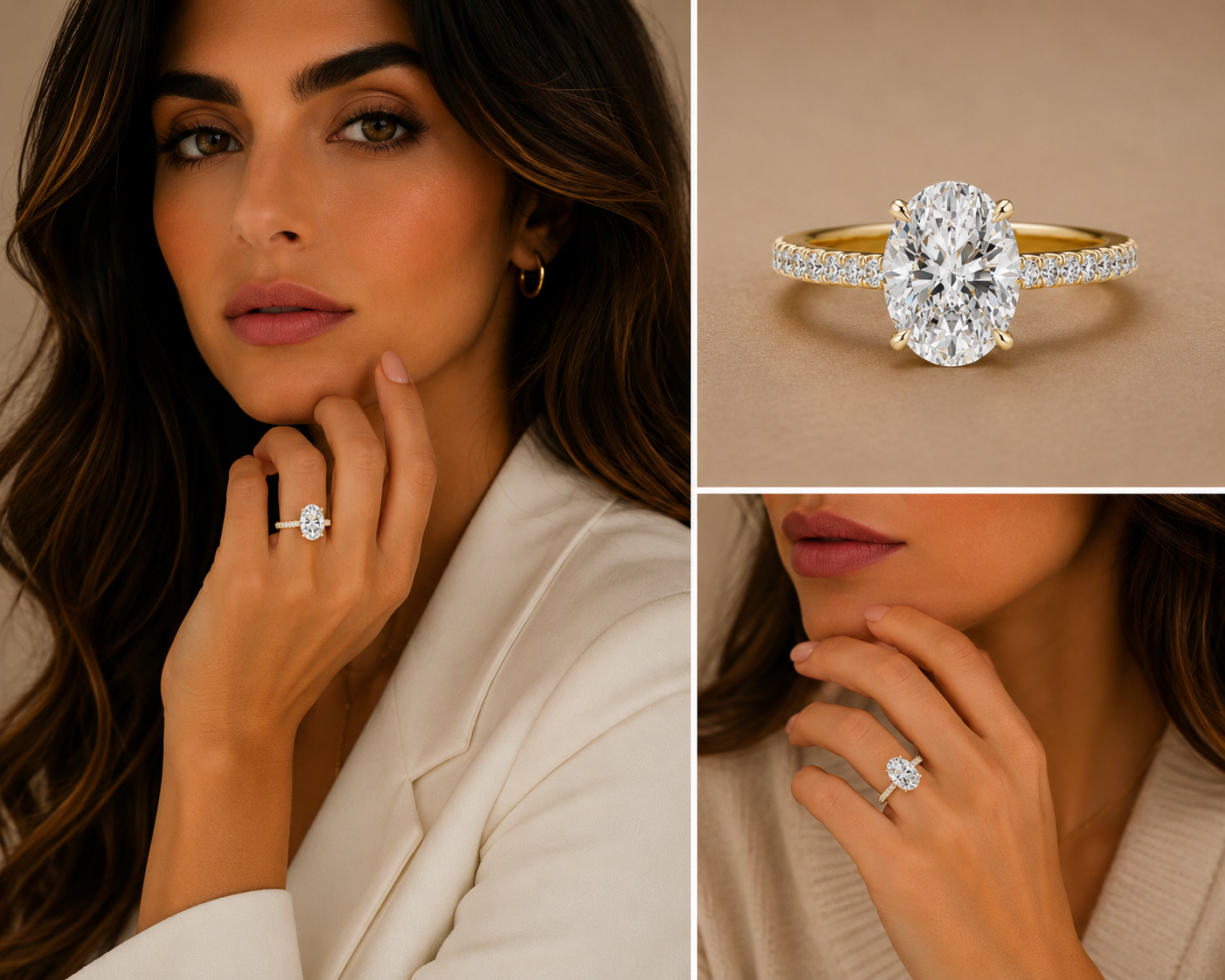Lumivelle Hidden Halo Diamond Ring