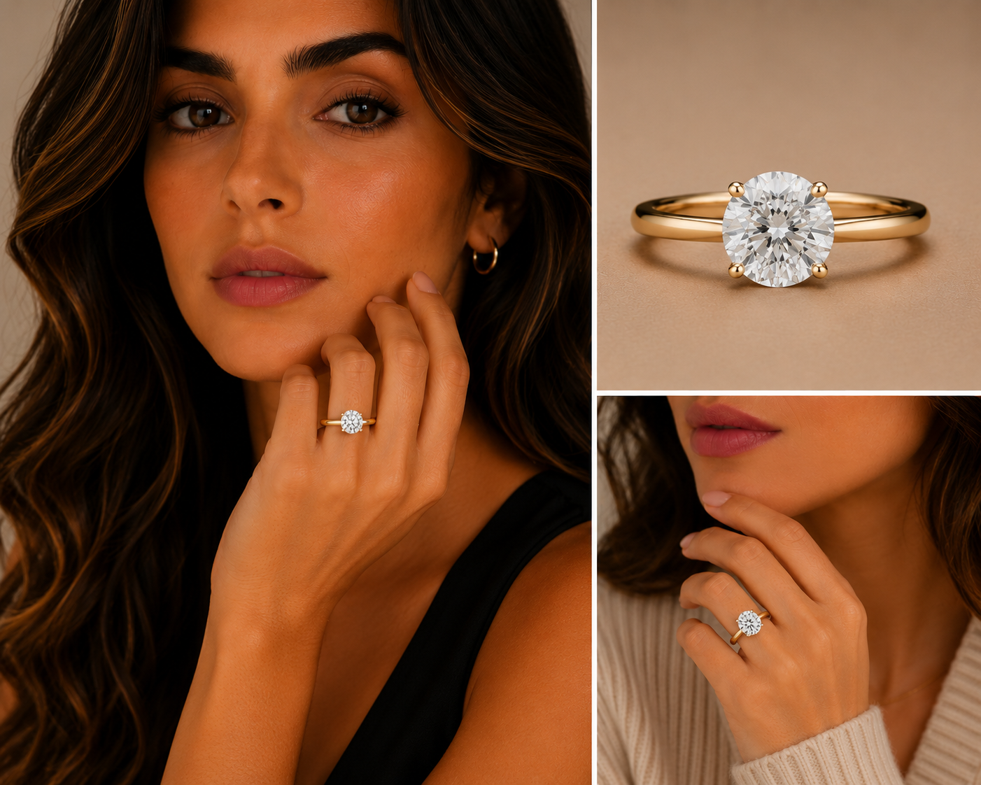 Everlisse Round Cut Diamond Engagement Ring
