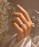 Empire Glow Oval Cut Diamond Engagement Ring
