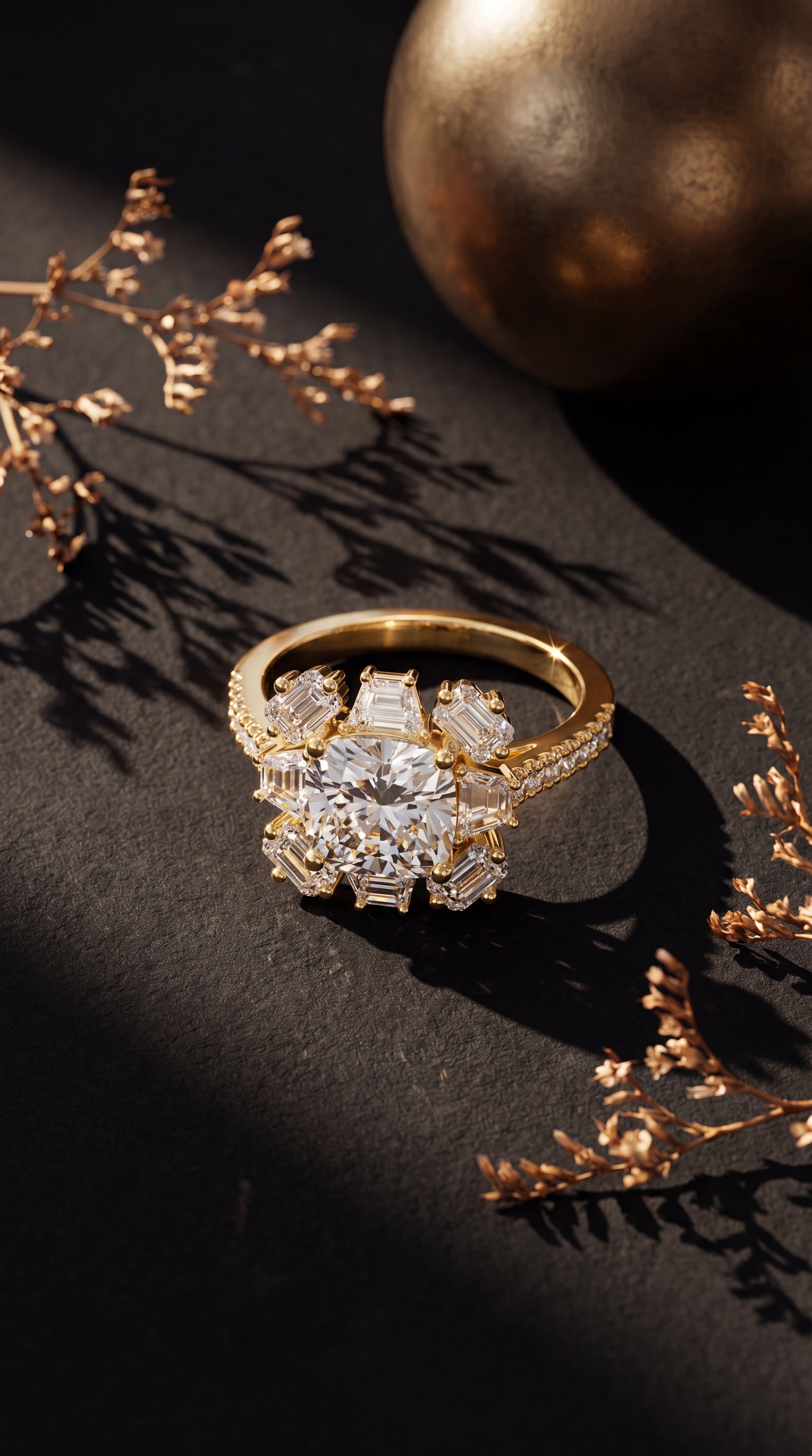 Victoria Starburst Diamond Ring
