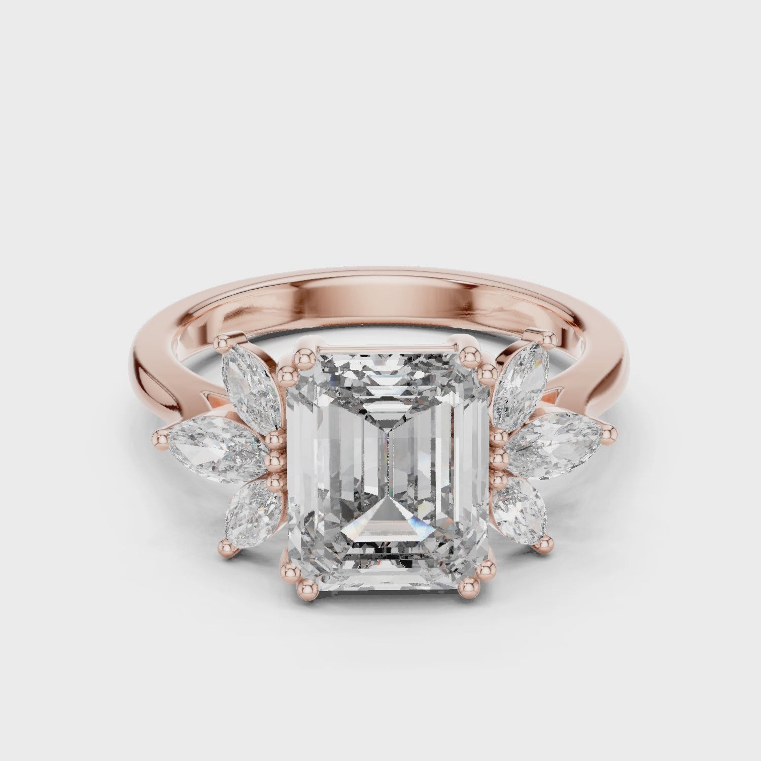 Ivory Blossom Diamond Ring