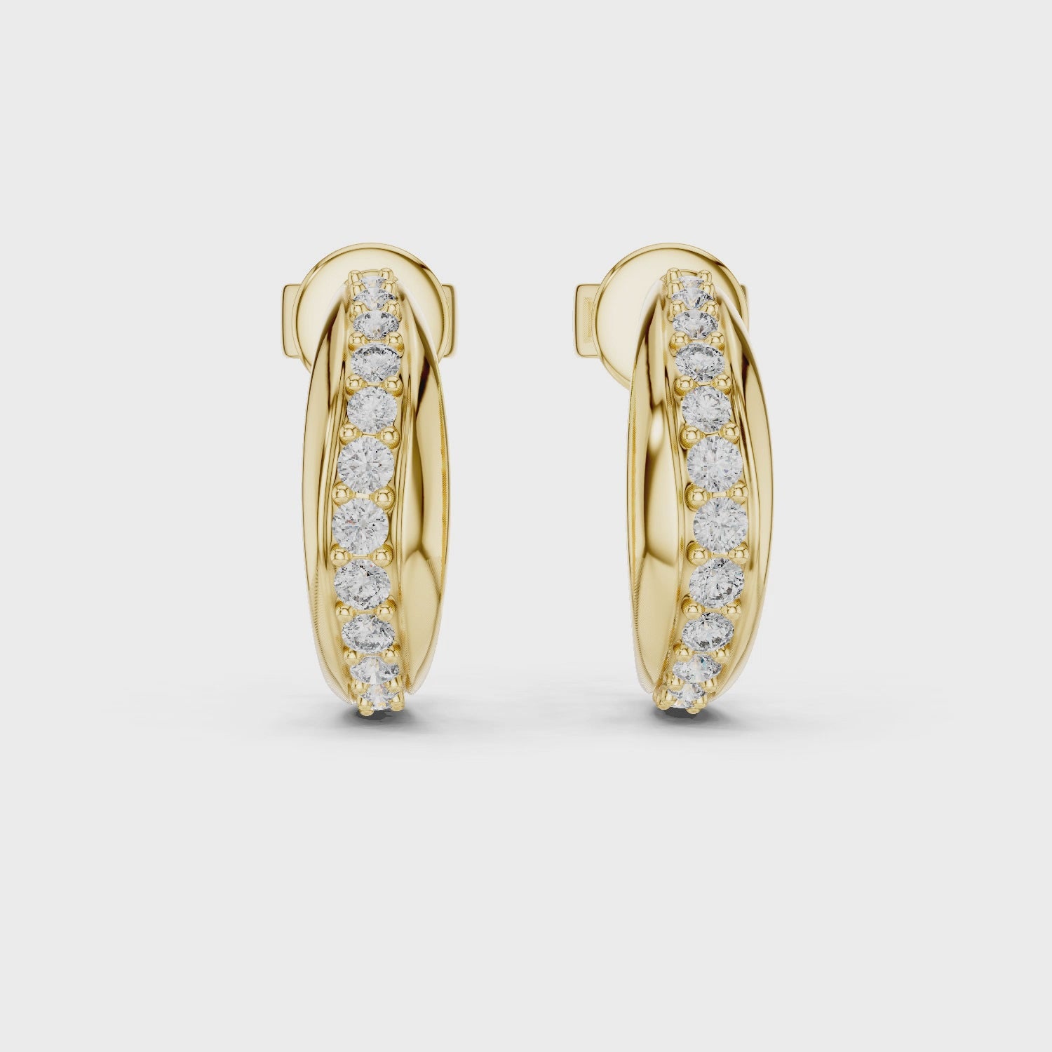 Aurelia Twinkle Gold Hoops Earrings