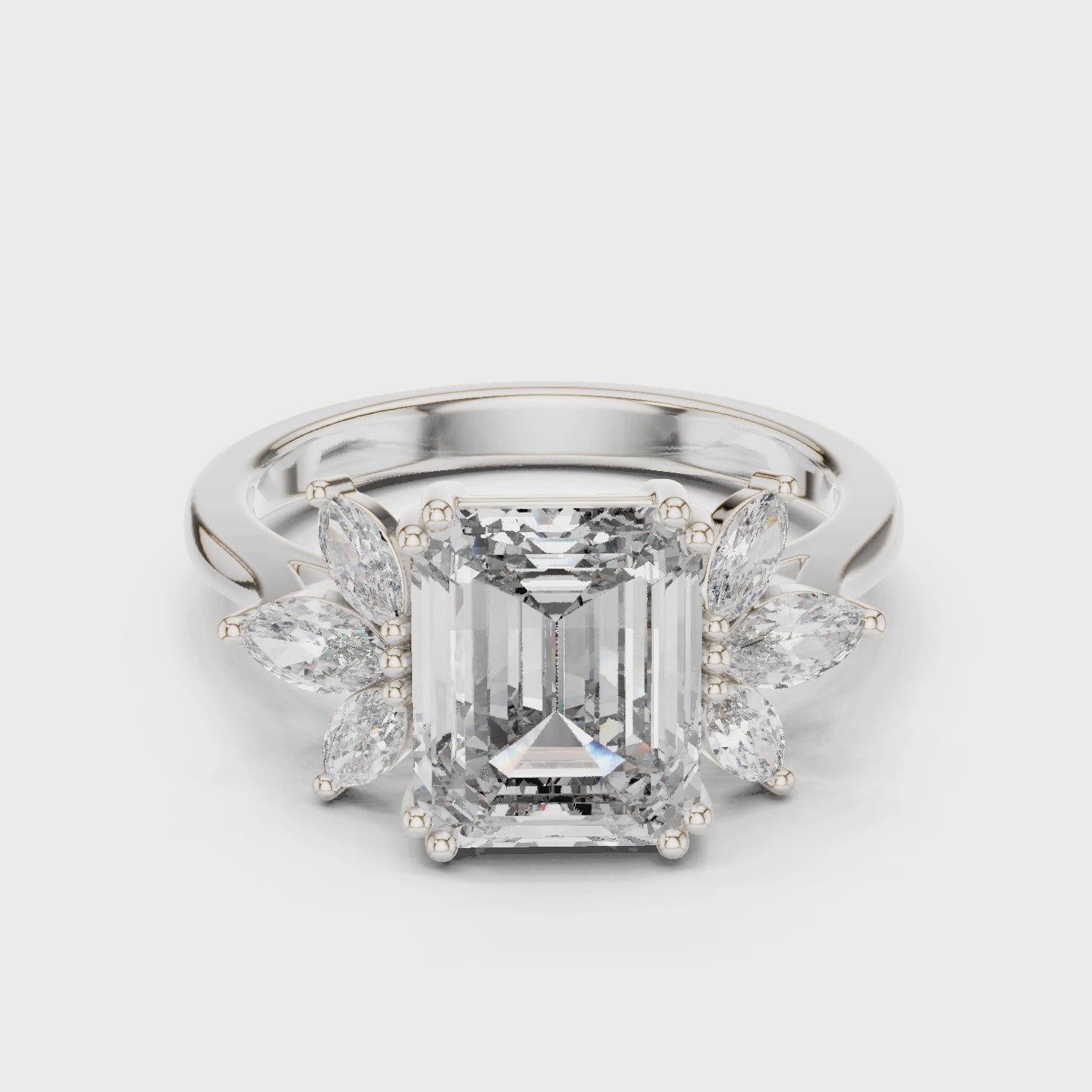 Ivory Blossom Diamond Ring