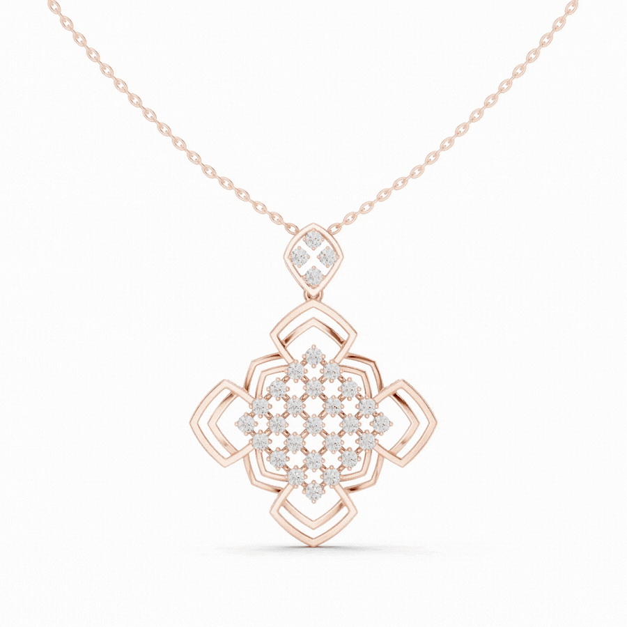 Heliora Bloom Diamond Pendant